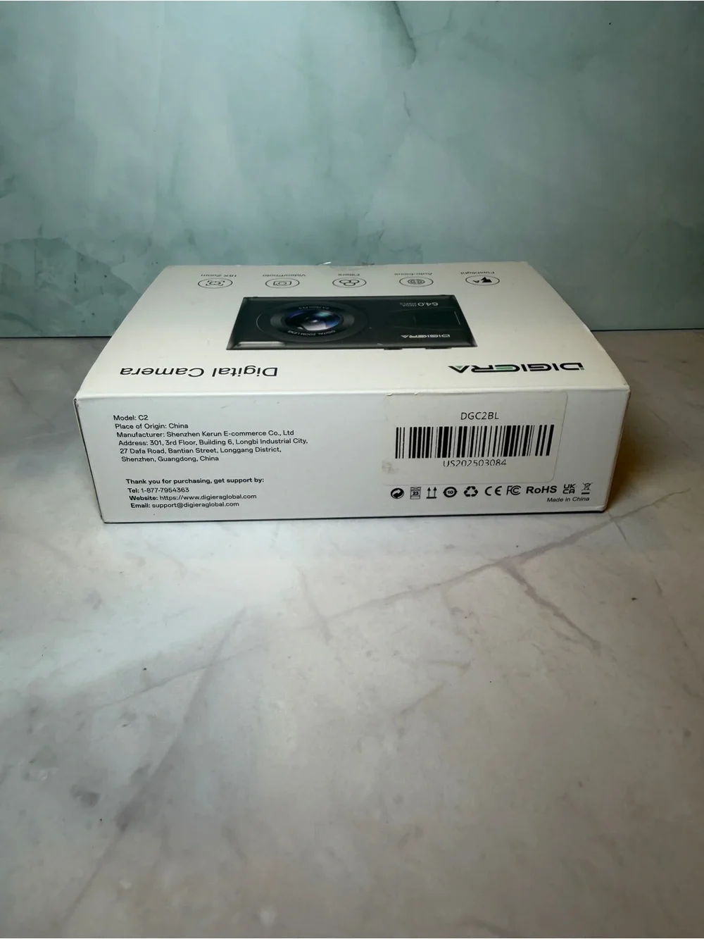 DIGIERA 64MP Digital Camera – 18X Zoom, Autofocus, Flash & Filters